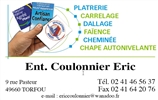 COULONNIER ERIC plâtrier, plaquiste, jointoyeur